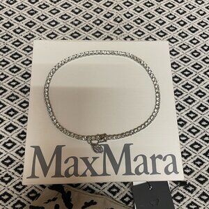 Weekend Max Mara Rhinestone-adorned tennis choker necklace